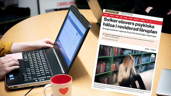Sviker elevers psykiska hälsa i reviderad läroplan
19 organisationer i upprop: Nu är det skarpt läge, regeringen