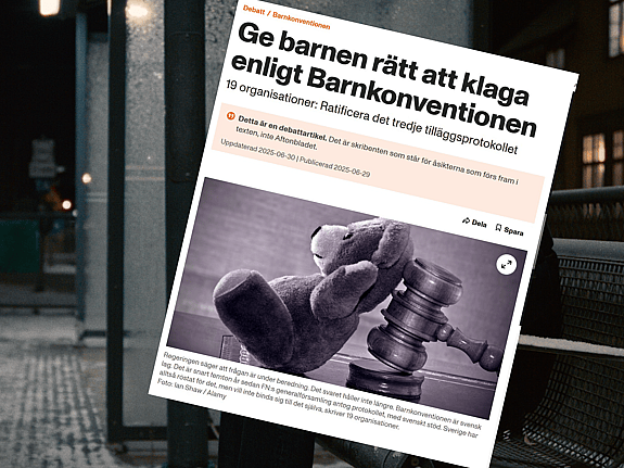 Ge barnen rätt att klaga enligt Barnkonventionen